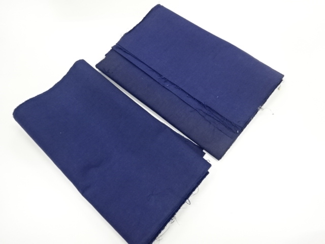 JAPANESE KIMONO / ANTIQUE ARAIHARI FOR UPPER LINING / COTTON / SET OF 2